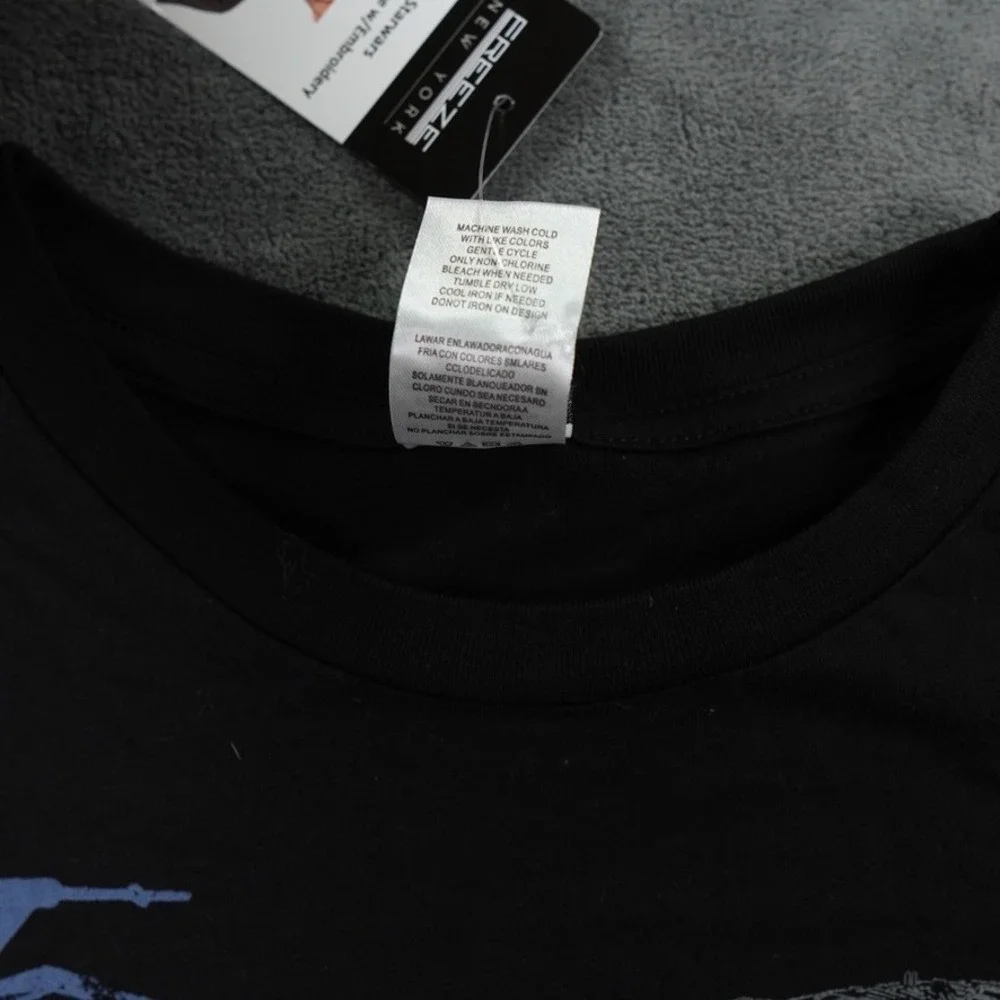 Freeze New York Star Wars Graphic Tee Men XXL Black Embroidered Darth Vader Logo